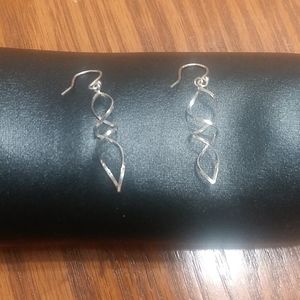 Swirl sterling silver earrings